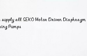 We supply all SEKO Motor Driven Diaphragm Metering Pumps