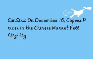 SunSirs: On December 16, Copper Prices in the Chinese Market Fell Slightly