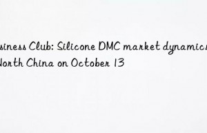 Business Club: Silicone DMC market dynamics in North China on October 13