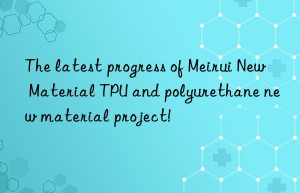 The latest progress of Meirui New Material TPU and polyurethane new material project!