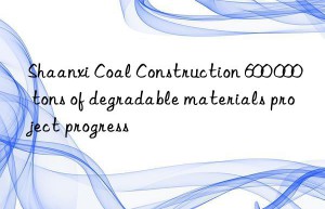 Shaanxi Coal Construction 600 000 tons of degradable materials project progress