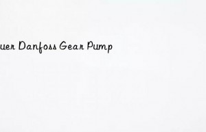 Sauer Danfoss Gear Pump