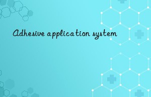 Adhesive application system