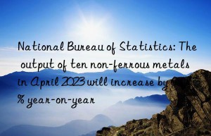 National Bureau of Statistics: The output of ten non-ferrous metals in April 2023 will increase by 6.1% year-on-year