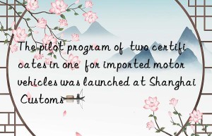 The pilot program of  two certificates in one  for imported motor vehicles was launched at Shanghai Customs