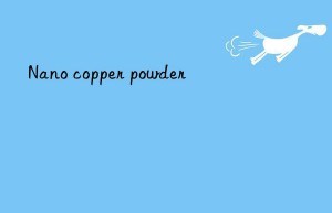 Nano copper powder