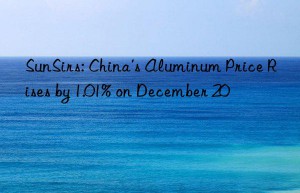 SunSirs: China’s Aluminum Price Rises by 1.01% on December 20