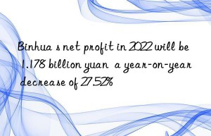 Binhua s net profit in 2022 will be 1.178 billion yuan  a year-on-year decrease of 27.52%