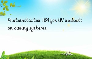 Photoinitiator 184 for UV radiation curing systems