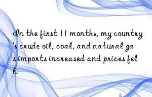 In the first 11 months, my country’s crude oil, coal, and natural gas imports increased and prices fell.