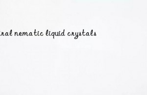 chiral nematic liquid crystals