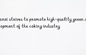 Shanxi strives to promote high-quality green development of the coking industry