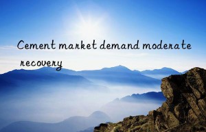 Cement market demand moderate recovery