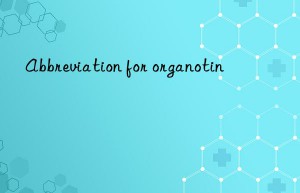 Abbreviation for organotin