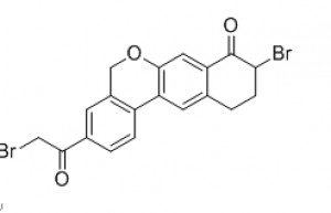 9-Bromo-3-(2-bromoacetyl)-10,11-dihydro-5H-benzo[d]naphtho[2,3-b]pyran-8(9H)-one