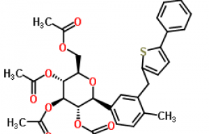 (2R,3R,4R,5S,6S)-2-(acetoxyMethyl)-6-(3-((5-(4-fluorophenyl)thiophen-2-yl)Methyl)-4-Methylphenyl)tetrahydro-2H-pyran-3,4,5-triyl triacetate