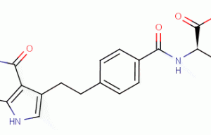 N-[4-[2-(2-amino-4,7-dihydro-4-oxo-3H-pyrrolo[2,3-d]pyrimidin-5-yl)ethyl]benzoyl] L-glutamic acid