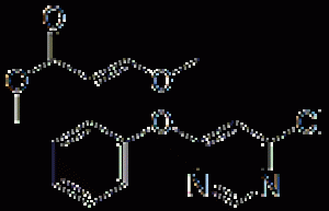 9.Methyl (E)-2-[2-(6-chloropyrimidin-4-yloxy)phenyl]-3-methoxyacrylate