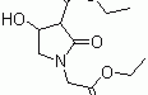 2-(3-carbethoxy-4-hydroxy-pyrrolidin-2-on-1-yl)ethyl acetate