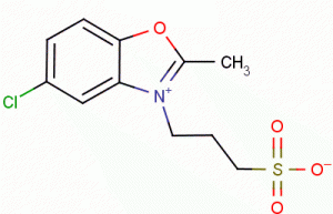 5-chloro-2-methyl-3-(3-sulphonatopropyl)benzoxazolium