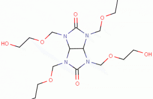 Modified glycoluil-formaldehyde resin