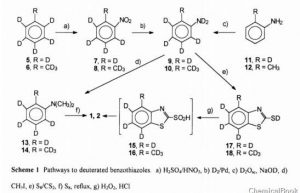 Deuterated toluene-as intermediate