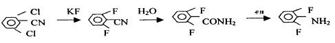 Reaction route 4 for the synthesis of 2,6-difluoroaniline