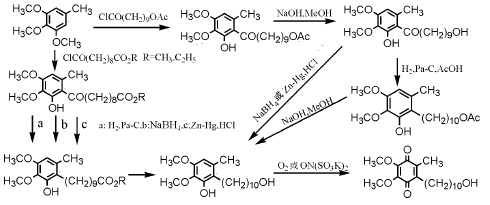 Synthesis of idebenone using Friedel-Crafts acylation reaction