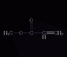 Methyl acrylate structural formula