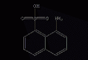 1-naphthylamine-8-sulfonic acid structural formula