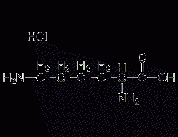 DL-lysine hydrochloride structural formula