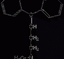 Amitriptyline structural formula