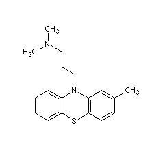 Chlorpromazine structural formula