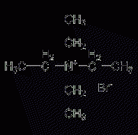 Tetraethylammonium bromide structural formula