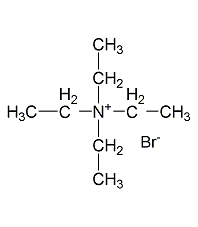 Tetraethylammonium bromide structural formula