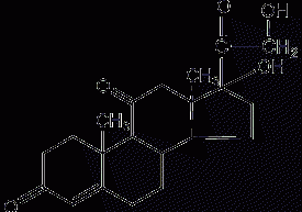 Cortisone structural formula