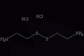 Cystamine dihydrochloride structural formula