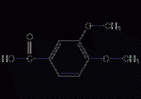 3,4-dimethoxybenzoic acid structural formula