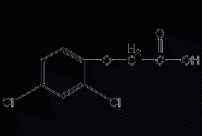 2,4-Dichlorophenoxyacetic acid structural formula