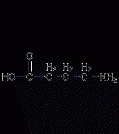 4-aminobutyric acid structural formula