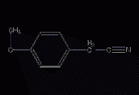 4-methoxyphenylacetonitrile structural formula