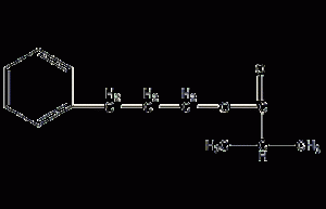 3-Phenylpropylisobutyrate Structural Formula