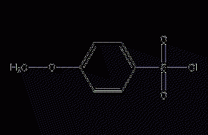 Structural formula of p-methoxybenzenesulfonyl chloride