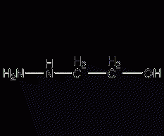 2-hydrazinoethanol structural formula