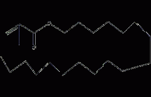 Structural formula of octadecyl methacrylate