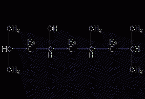 2,6,8-Trimethyl-4-nonanol structural formula