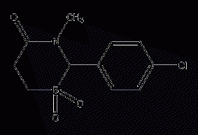 Chlormezadone Structural Formula