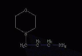 4-(3-aminopropyl)morpholine structural formula