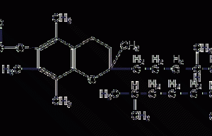 D-α-tocopheryl acetate structural formula