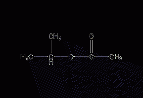 Isopropyl acetate structural formula